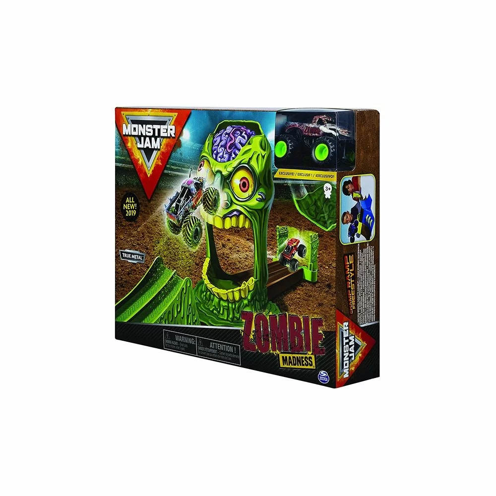 картинка Monster Jam 6045029-ZOM Монстр Джем игровой набор машинок ,Зона Зомби, Zombie от магазина Чудо Городок