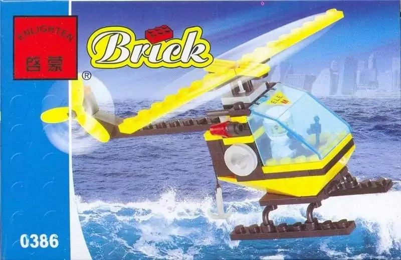 картинка Конструктор BRICK ENLIGHTEN "Вертолет" Арт.0386 от магазина Чудо Городок