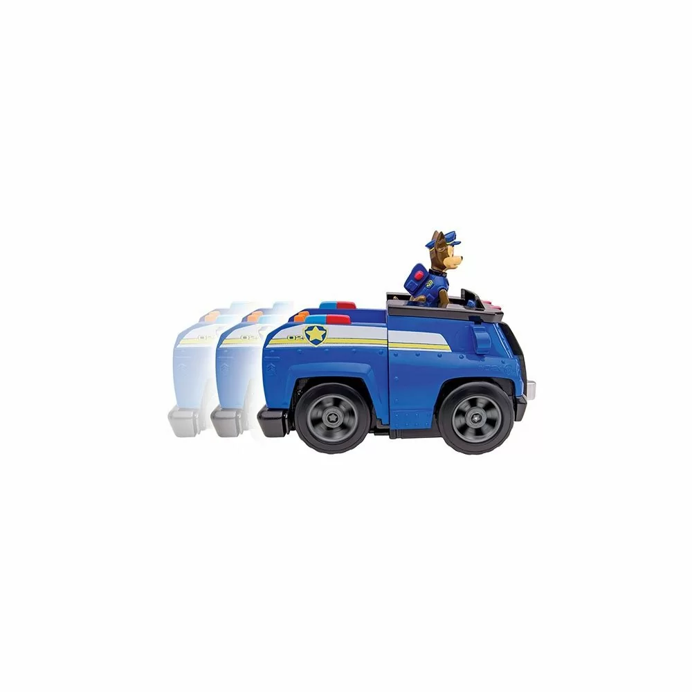 картинка Paw Patrol 16704-b Щенячий патруль Машина-трансформер со звуком и светом синяя от магазина Чудо Городок