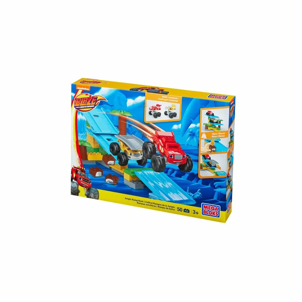 картинка Mattel Mega Bloks DPH78 Мега Блокс Вспыш: гонки в джунглях от магазина Чудо Городок
