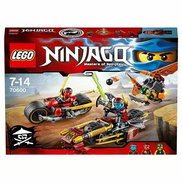 картинка Lego Ninjago 70600 Лего Ниндзяго Погоня на мотоциклах от магазина Чудо Городок