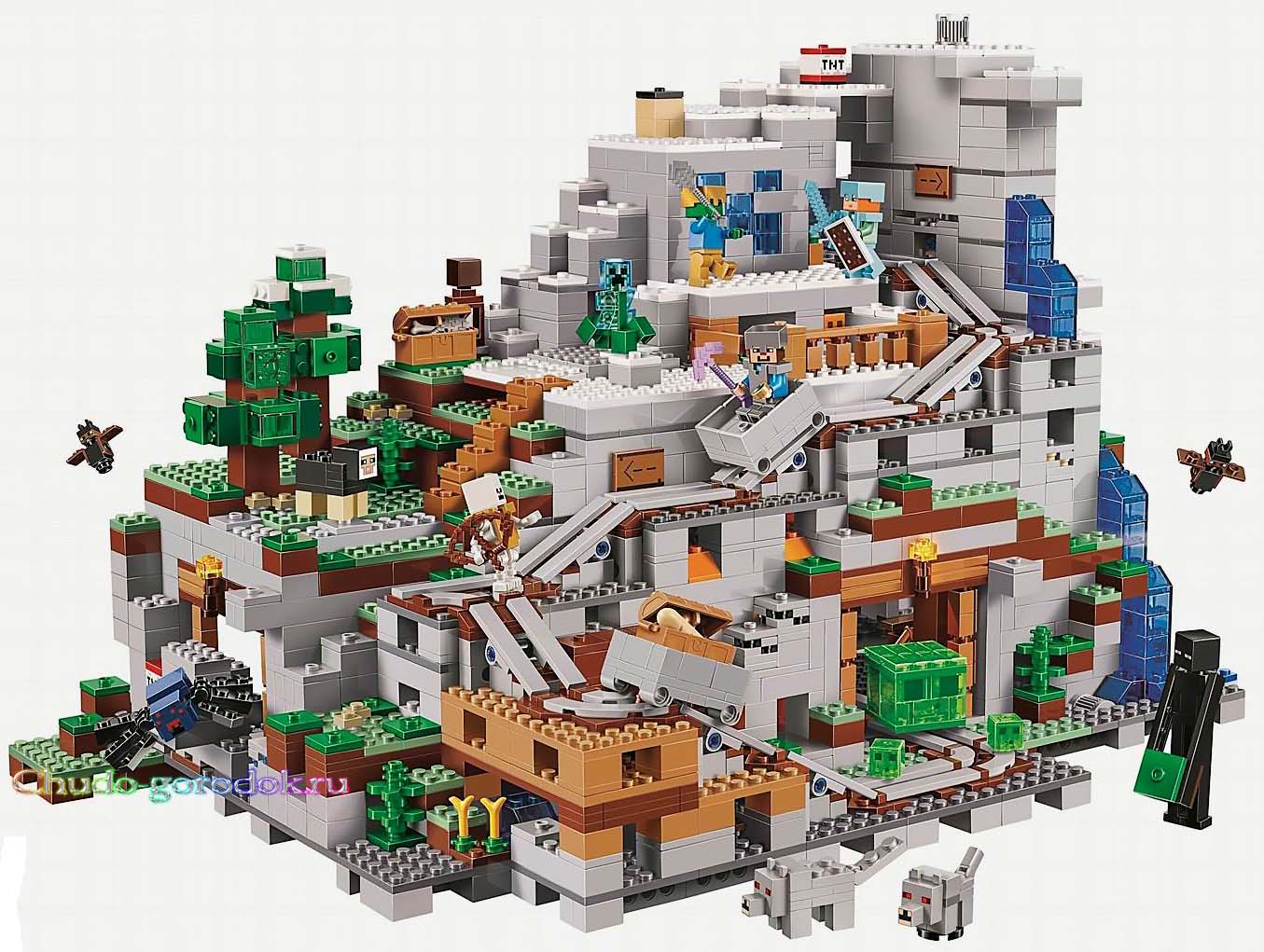 картинка Конструктор Майнкрафт Горная Пещера BELA 10735 аналог LEGO 21137
