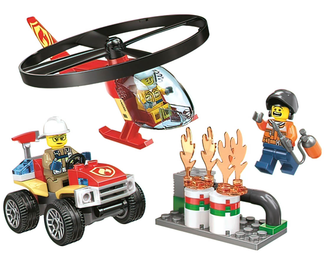 картинка Конструктор Полицейский вертолетный транспорт T-11523 аналог LEGO 60244 от магазина Чудо Городок