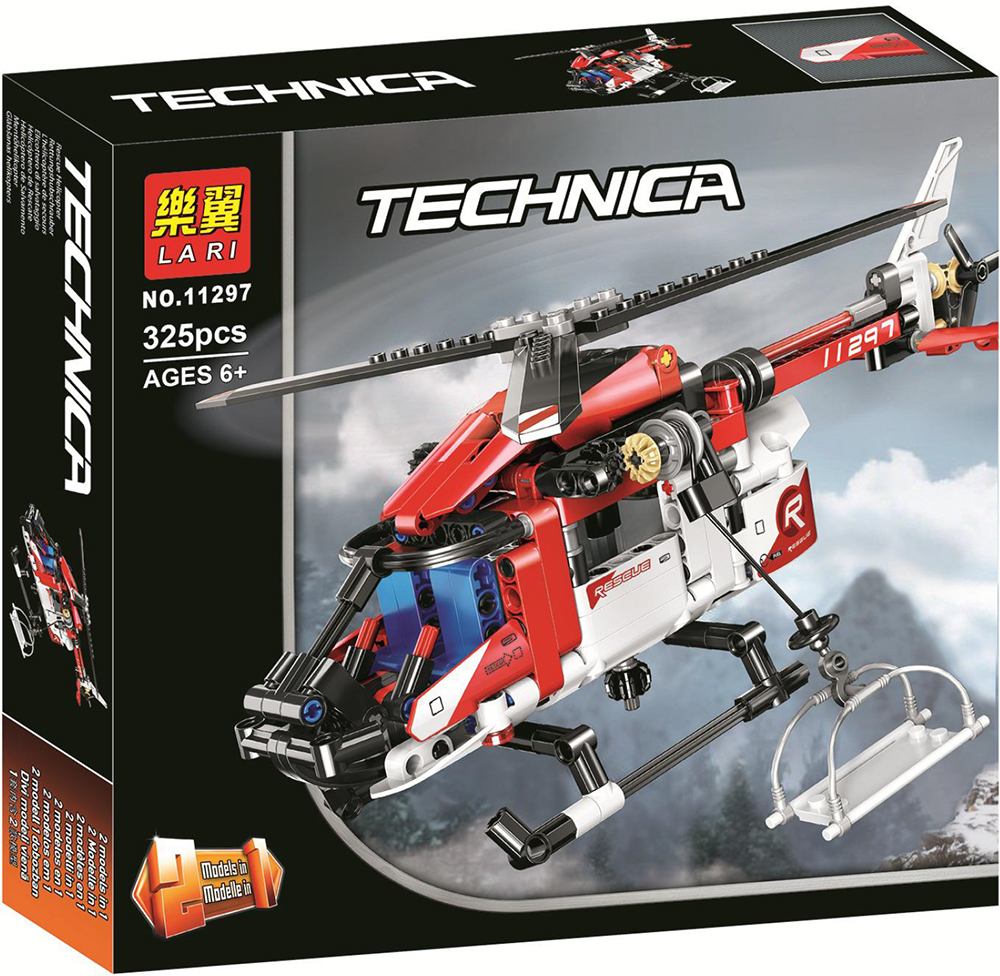 картинка Конструктор Спасательный вертолёт LARI 11297 аналог LEGO 42092 от магазина Чудо Городок