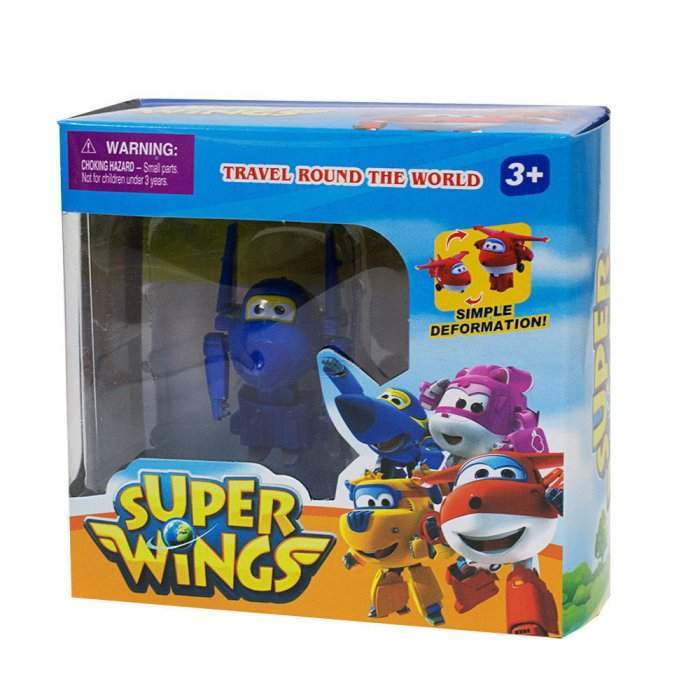 картинка Игрушка Super Wings Супер Крылья Спасатель Трансформер 5-6 см Синий Арт.A-058-C от магазина Чудо Городок