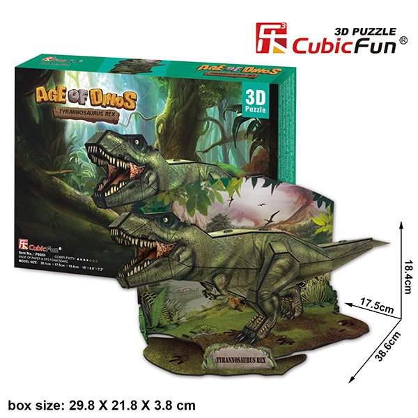 картинка Cubic Fun P668h Кубик фан Эра Динозавров Тираннозавр от магазина Чудо Городок