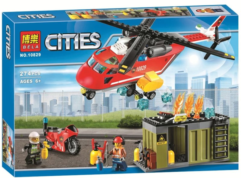 картинка Конструктор Пожарная команда быстрого реагирования BELA 10829 аналог LEGO 60108 от магазина Чудо Городок