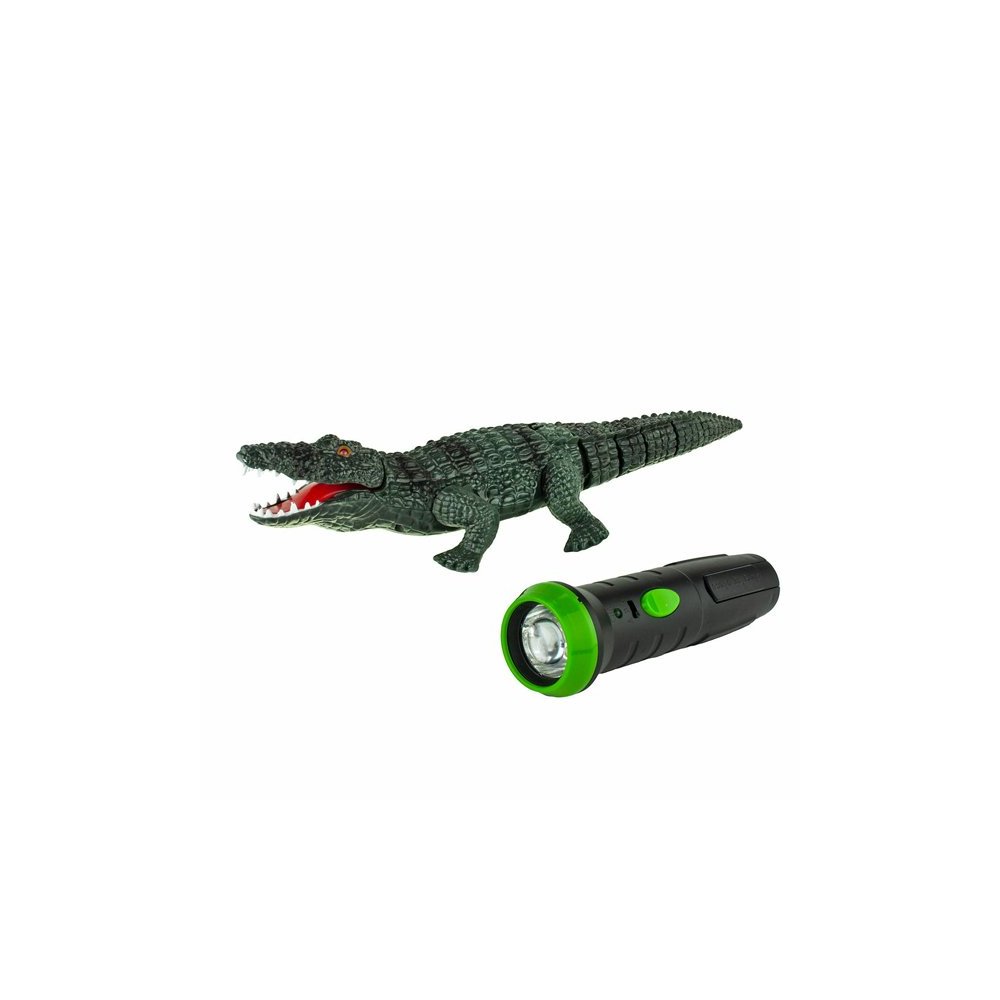 картинка 1toy T16445 Робо-Крокодил на ИК управлении (звук, свет, движение) от магазина Чудо Городок