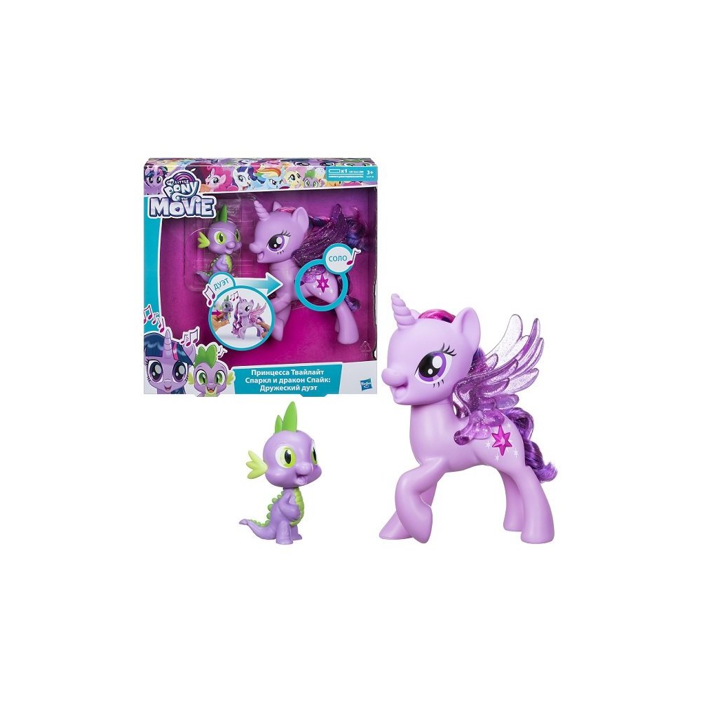 картинка Hasbro My Little Pony C0718 Май Литл Пони ,Сияние, Поющие Твайлайт и Спарк от магазина Чудо Городок