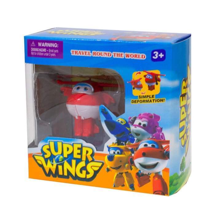 картинка Игрушка Super Wings Супер Крылья Спасатель Трансформер 5-6 см Красный Арт.A-058-A от магазина Чудо Городок