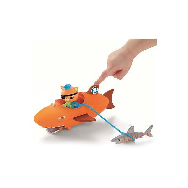 картинка Mattel Octonauts T7018 Октонавты Квази и оранжевая подводная лодка от магазина Чудо Городок