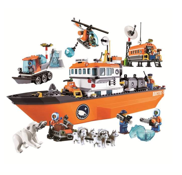 картинка Конструктор Арктический ледокол BELA 10443 аналог ЛЕГО 60062 LEGO 60062 от магазина Чудо Городок