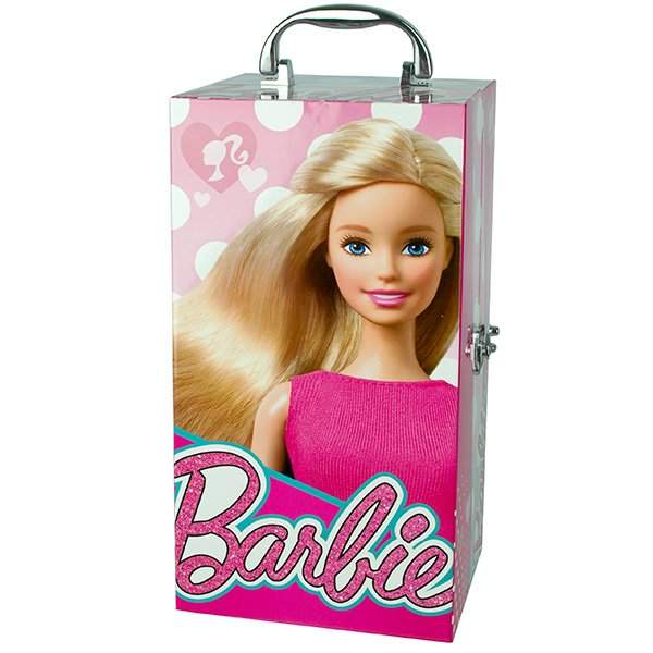 картинка Markwins 9601051 Barbie Набор детской декоративной косметики в чемодане с подсветкой от магазина Чудо Городок