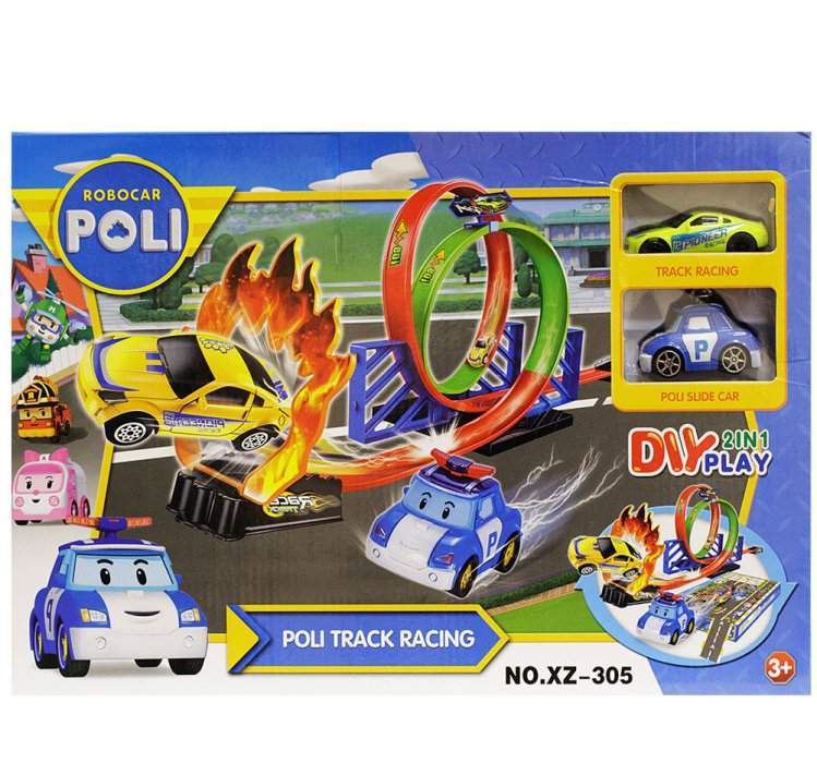 картинка Набор игровой Poli Robocar Поли Робокар Гоночный трек средний Арт.XZ-305 от магазина Чудо Городок