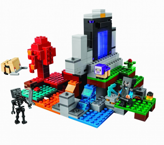 картинка Конструктор Майнкрафт Разрушенный портал T-60074 аналог LEGO 21172 от магазина Чудо Городок