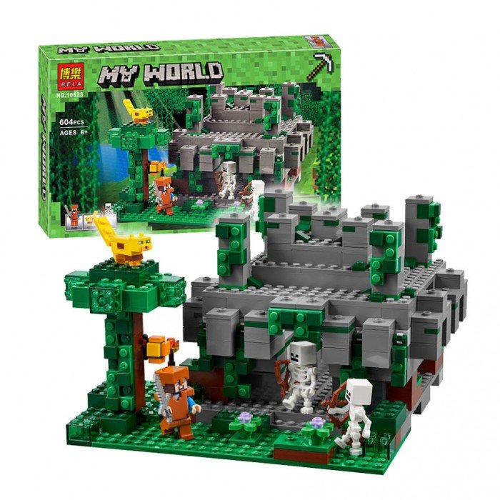 картинка Конструктор МАЙНКРАФТ MINECRAFT ''Храм в джунглях'' Арт.BELA-10623 аналог LEGO 21132 от магазина Чудо Городок