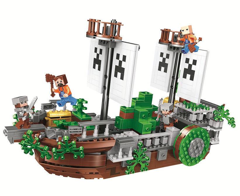 картинка Конструктор Майнкрафт Сражение на корабле BELA 11139 аналог LEGO от магазина Чудо Городок