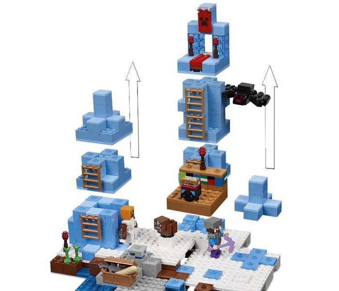 картинка Конструктор Майнкрафт Ледяные шипы BELA 10621 аналог LEGO 21131 Лего от магазина Чудо Городок