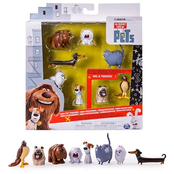 картинка Secret Life of Pets 72807 Тайная жизнь домашних животных Набор из 8 мини-фигурок от магазина Чудо Городок
