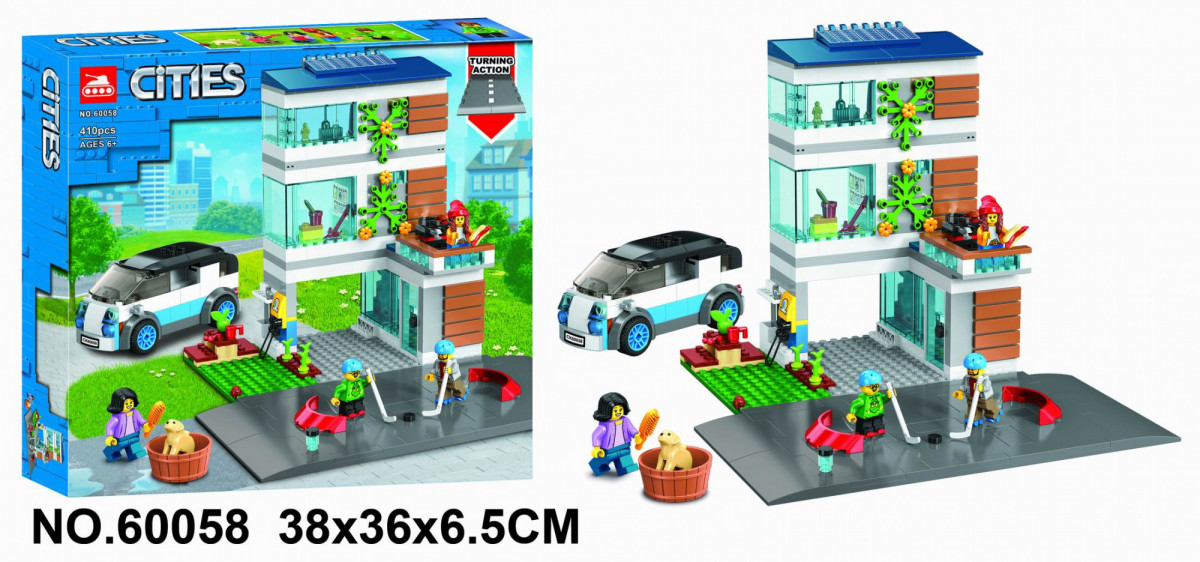 картинка Конструктор Семейный дом T-60058 аналог LEGO 60291 от магазина Чудо Городок