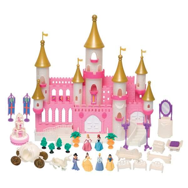 картинка Принцессы 40861 Волшебный замок с золотыми башнями от магазина Чудо Городок