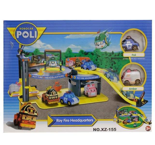 картинка Набор игровой Poli Robocar Поли Робокар Пожарная станция Арт.XZ-155 от магазина Чудо Городок