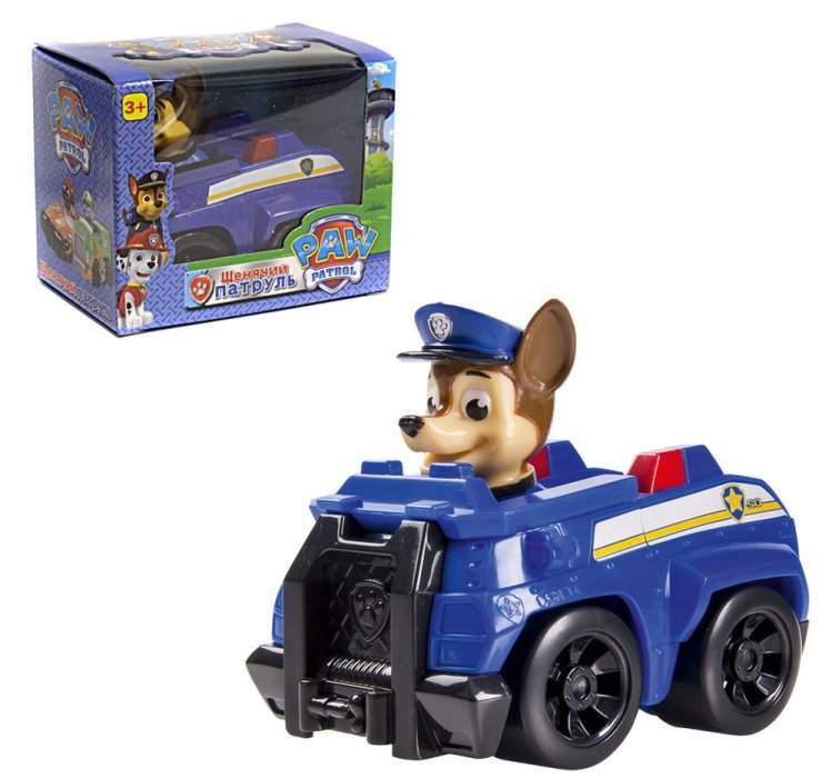 картинка Игрушка Paw Patrol Щенячий патруль Машинка  9-10см. с щенком Чейзом Арт.8903A(39-E) от магазина Чудо Городок