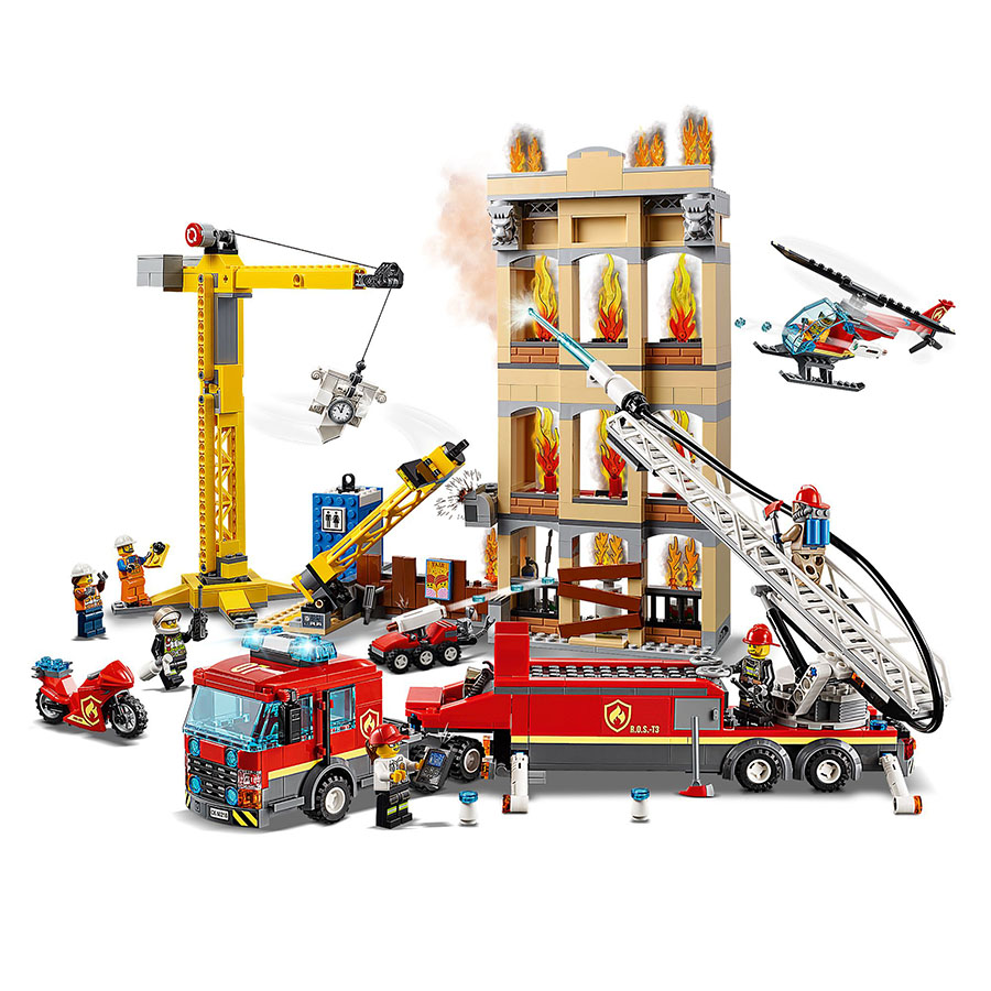 картинка Конструктор Центральная пожарная станция LARI 11216 аналог LEGO 60216 от магазина Чудо Городок