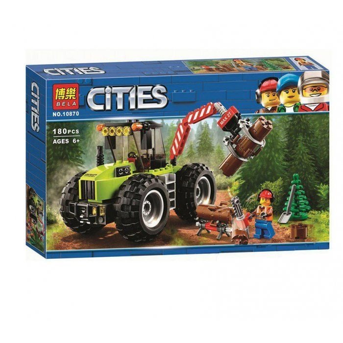 картинка Конструктор Лесной трактор Bela 10870 аналог Lego 60181 от магазина Чудо Городок