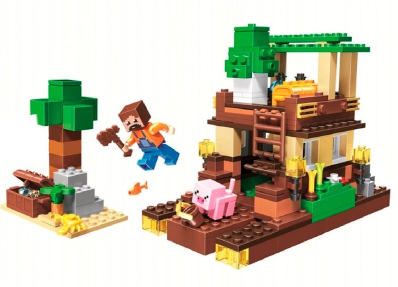 картинка Конструктор Майнкрафт Остров сокровищ BELA 11136 аналог LEGO от магазина Чудо Городок