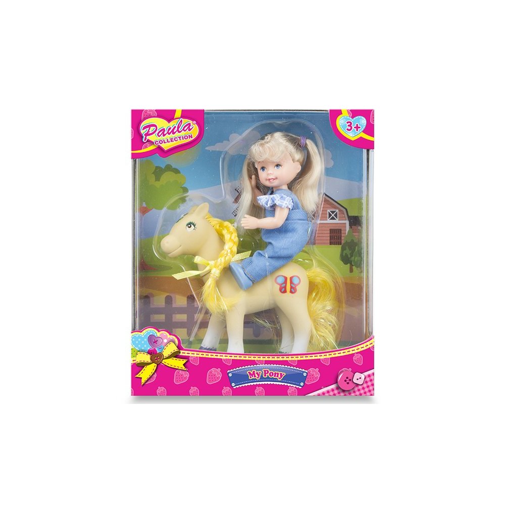 картинка Paula MC23034b Игровой набор ,Прогулка с пони, блондинка от магазина Чудо Городок