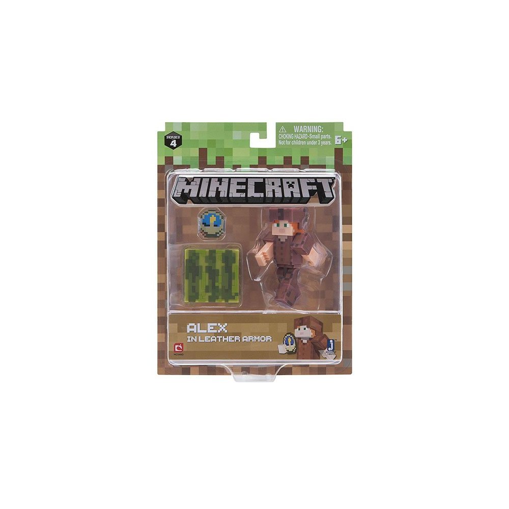 картинка Minecraft 19975 Майнкрафт фигурка Alex in Leather Armor от магазина Чудо Городок
