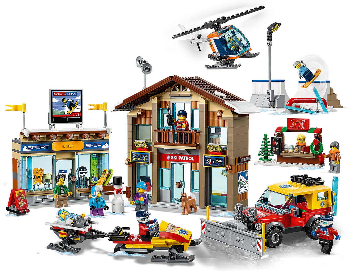 картинка Конструктор Горнолыжный курорт LARI 11451 аналог LEGO 60203 от магазина Чудо Городок