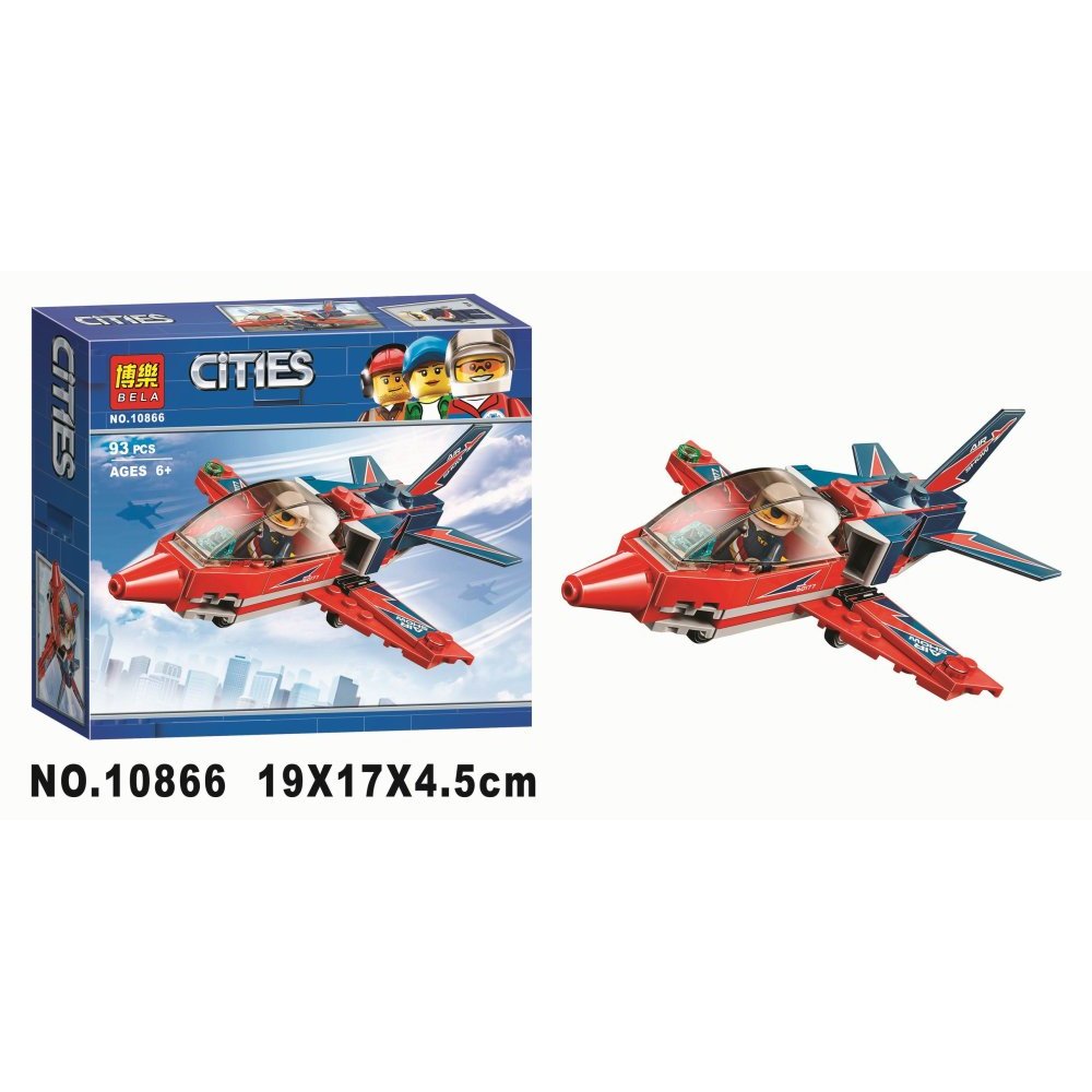 картинка Конструктор Реактивный самолет BELA 10866 аналог LEGO 60180 от магазина Чудо Городок