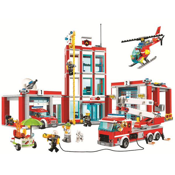картинка Конструктор Пожарная часть BELA 10831 аналог LEGO 60110 от магазина Чудо Городок