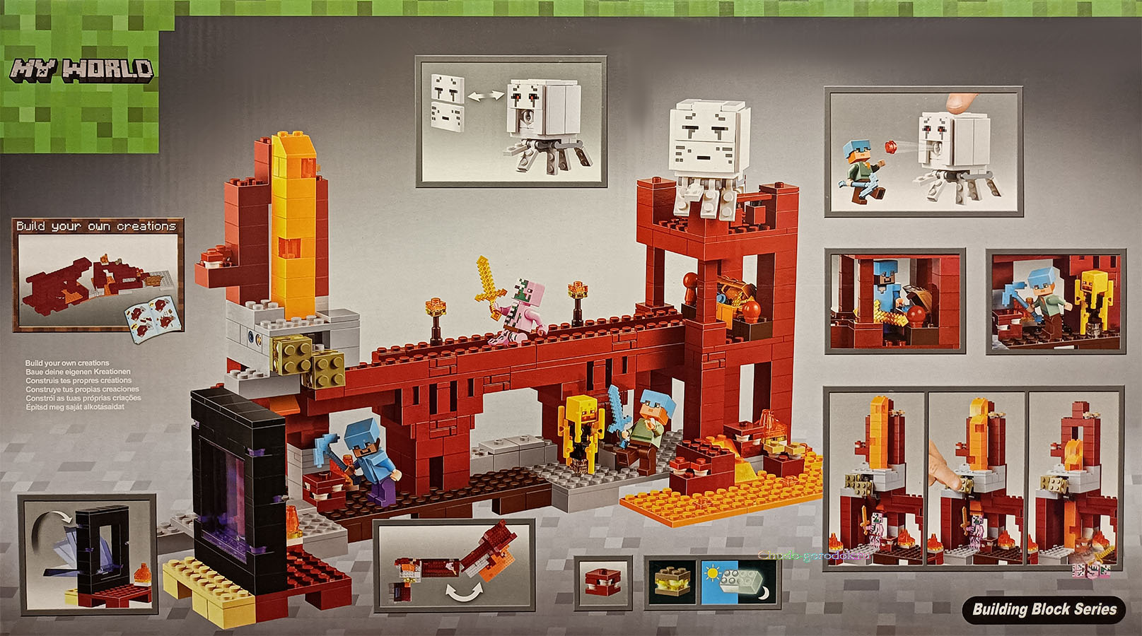 картинка Конструктор Майнкрафт Подземная крепость BELA 10393 аналог ЛЕГО 21122 LEGO 21122 от магазина Чудо Городок