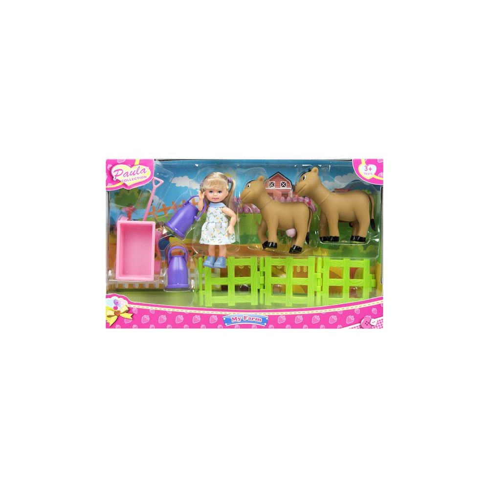 картинка Paula MC23602a Игровой набор ,В деревне, с коровами от магазина Чудо Городок
