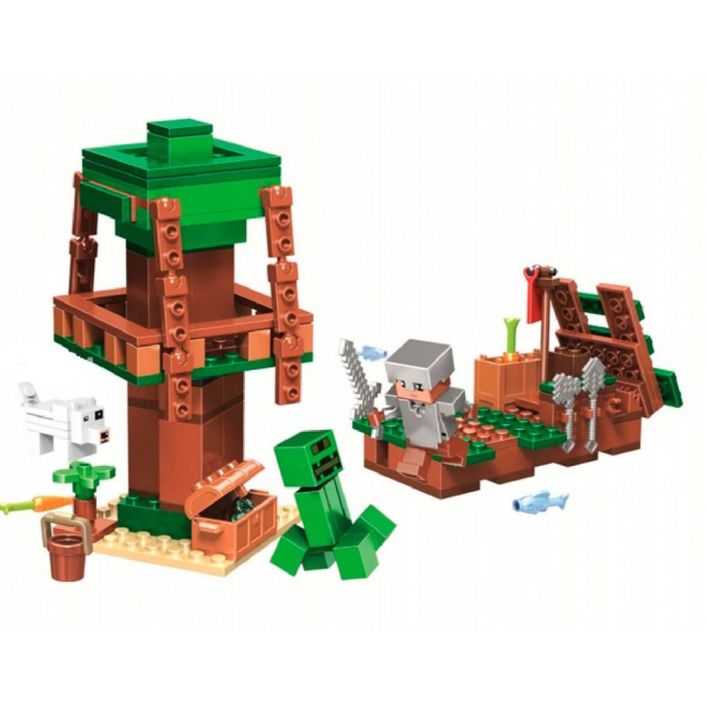 картинка Конструктор Майнкрафт Путешествие к острову сокровищ на корабле BELA 11131 аналог LEGO от магазина Чудо Городок