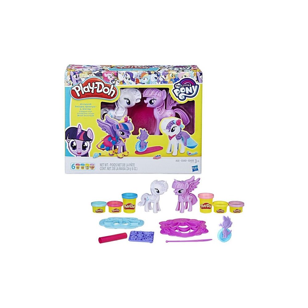 картинка Hasbro Play-Doh B9717 Набор Пластилина ,Твайлайт и Рарити, от магазина Чудо Городок