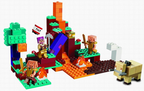картинка Конструктор Майнкрафт Искажённый лес T-60105 аналог LEGO 21168 от магазина Чудо Городок