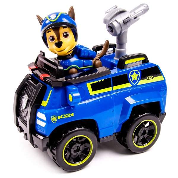 картинка Paw Patrol 16601-Cha Щенячий патруль Машинка спасателя и щенок (Чейз) от магазина Чудо Городок